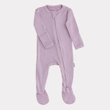 Bamboo Footed Sleeper - Iced Lavender