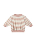 Relaxed Sweatshirt - Pink Stripe