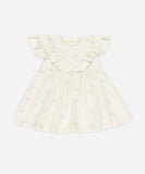 Sleeveless Ruffle V Dress - Pink Ditsy