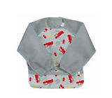 Snap & Go Longsleeve Bib - Firetruck - 12-24m