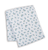 Swaddle Blanket Muslin Cotton LG - Blueberries