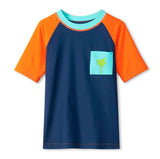 Palm Orange Short Sleeve Rashguard