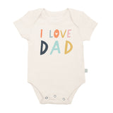 " I Love Dad" Organic Cotton Bodysuit