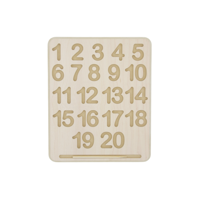 Begin Again - Wooden Tracing Board - Numbers – Cheeky Monkey