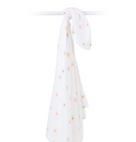 Swaddle Blanket Muslin Cotton LG - Daisies