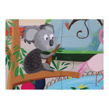 20pc Tactile Puzzle 'A Day at the Zoo'