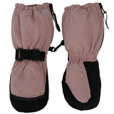 Long Cuff Waterproof Mittens with Clip - Blush