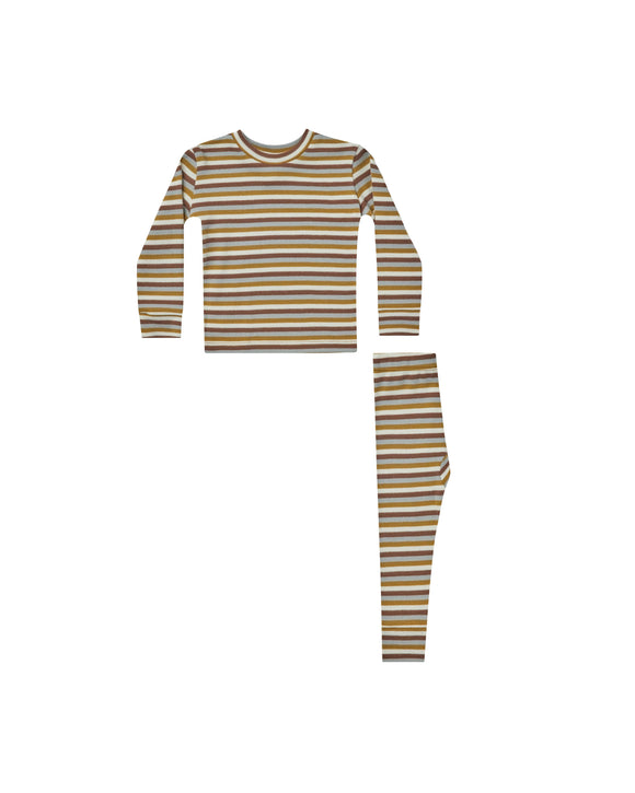 Longsleeve Pajama Set - Multi Stripe