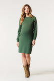Long sleeve Maternity/ Nursing Dress - Kalida