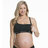 Cake Maternity Cotton Candy Seamless Sleep & Yoga Nursing Bra Black