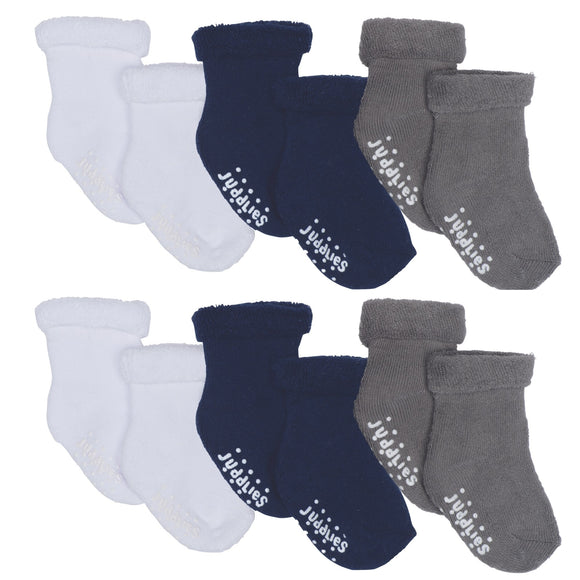 Juddlies Infant Socks 6pk - Navy