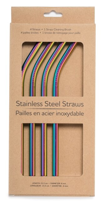 Life Without Waste Steel Straws & Brush