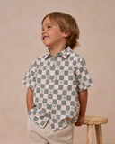 Collared Short Sleeve Shirt - Coastal Check