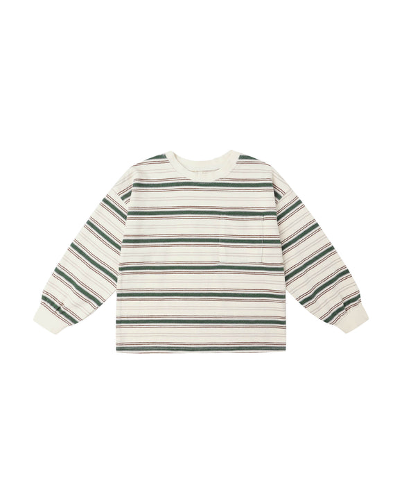 Relaxed Long Sleeve Tee - Retro Stripe