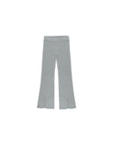 Flare Knit Pant - Dusty Blue