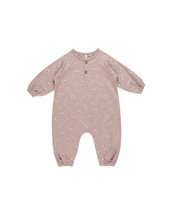 Henley Bubble Jumpsuit - Butterflies