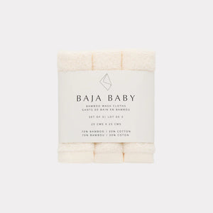 Bamboo/Cotton Wash Cloths 3 Pack