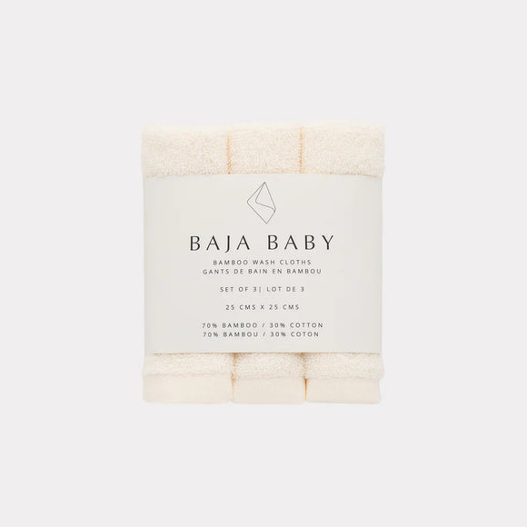 Bamboo/Cotton Wash Cloths 3 Pack