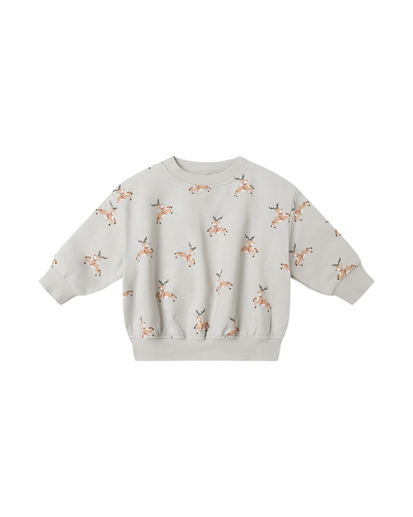 Relaxed Fleece Sweatshirt - Reindeer