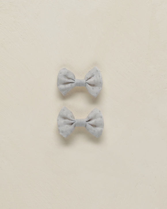 Little Bow Clips || Powder Blue