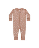 Zip Long Sleeve Sleeper - Rose Ditsy