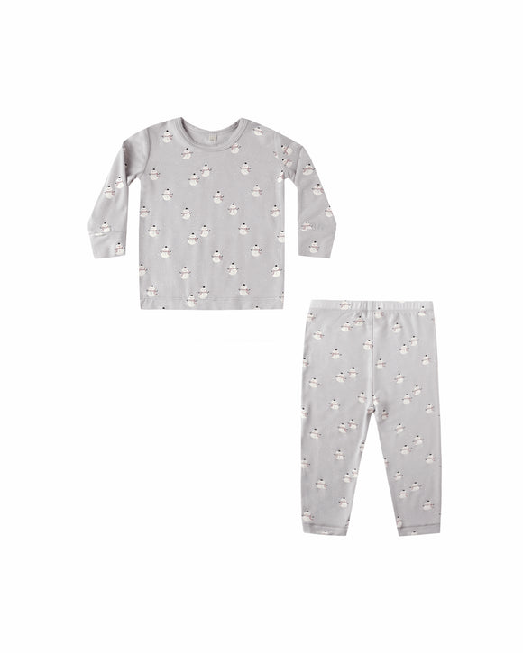 Bamboo Pajama Set - Snowmen