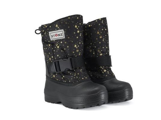 Stonz Kid Winter Boots Trek 1Y Black/Gold Stars – Cheeky Monkey