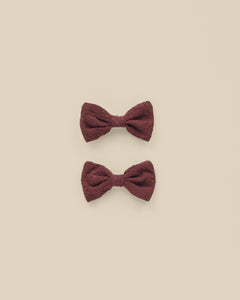 Little Bow Clip - Fig