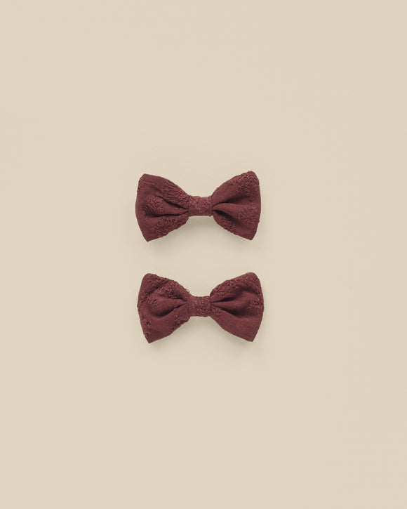 Little Bow Clip - Fig