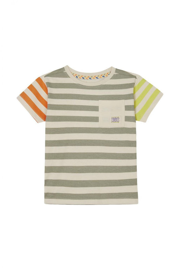 T-shirt Lugana - Green Stripe