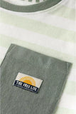 T-shirt stripe - Almost Aqua