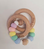 Wee Bears Wood Ring Rattle