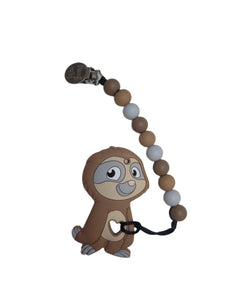 Wee Bears Animal Teether with Clip - Sloth