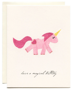 Flaunt Cards Pink Magical Birthday Unicorn