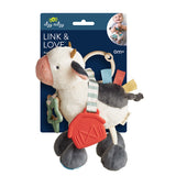 Link & Love Activity Plush Silicone Teether Toy - Cow