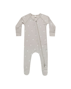 Bamboo Zip Footie Pajama - Snowman