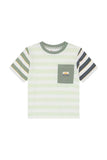 T-shirt stripe - Almost Aqua