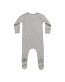 Bamboo Zip Footie Pajama - Blue Ditsy