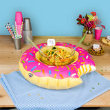 Inflatable Strawberry Donut Serving Ring