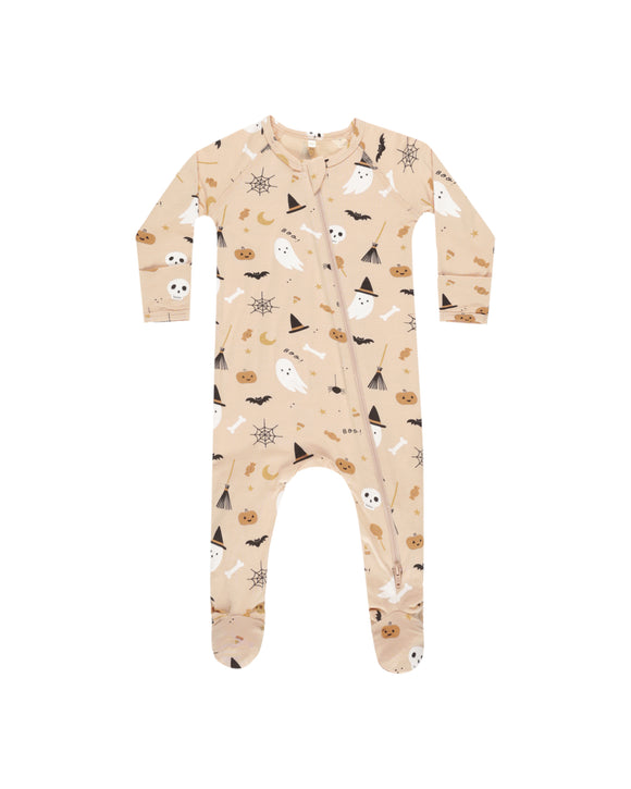 Bamboo Zip Footie Pajama - Halloween