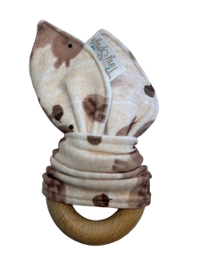 Organic Cotton Bunny Teether  - Squirrel