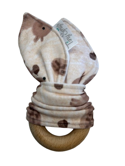Organic Cotton Bunny Teether  - Squirrel