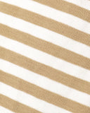 Oversized Crew Sweatshirt - Gold Stripe