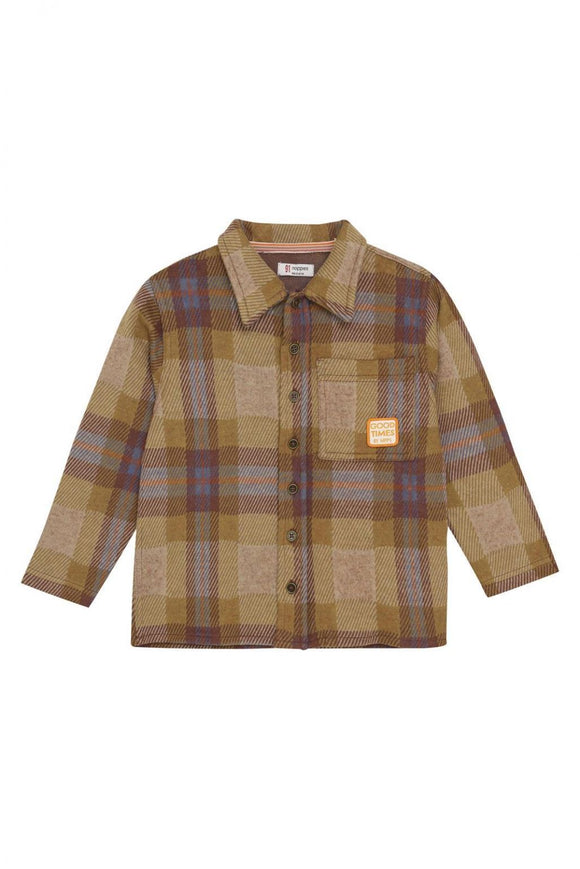 Shirt Redkey - Check Pattern Light Brown