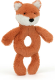 Bashful Fox Cup Ring Rattle