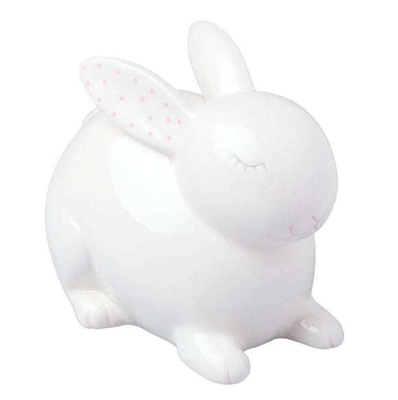 Pearhead Ceramic Bunny Piggy Bank