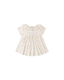 Ruffle Collar Jersey Dress - Flower Field