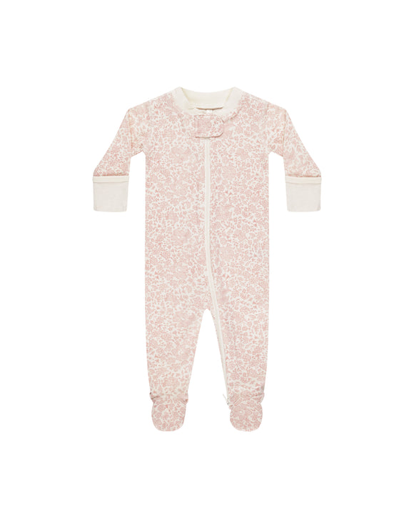 Zip Long Sleeve Sleeper Footie - Pink Blossom