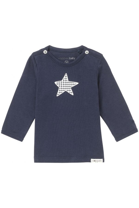 Longsleeve Top - Navy 0-1 month