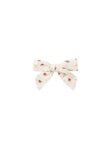 Bow With Clip - Strawberry Fields